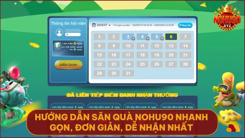 Tổng hợp ưu đãi NOHU90 hot nhất 2025: Giftcode & Hướng dẫn săn thưởng 4 Quy trình săn quà tại NOHU90 được tinh gọn rõ ràng phù hợp với mọi người chơi