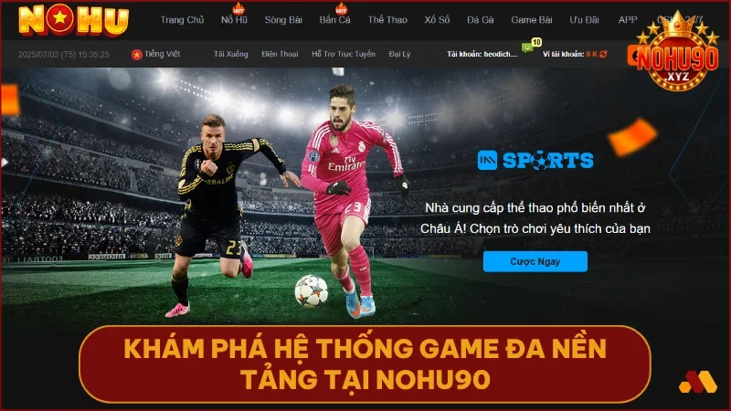 trang chủ 27 Cá cược thể thao tại NOHU90 có tỷ lệ kèo hấp dẫn và cập nhật liên tục