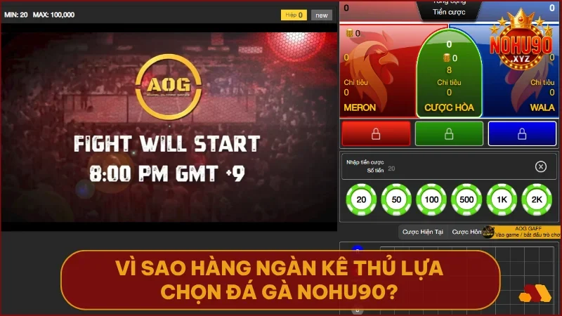 Trải nghiệm đá gà nohu90 với kèo chuẩn & livestream sắc nét 1 Trận đấu rõ nét đến từng cú tung cựa với công nghệ livestream đỉnh cao.